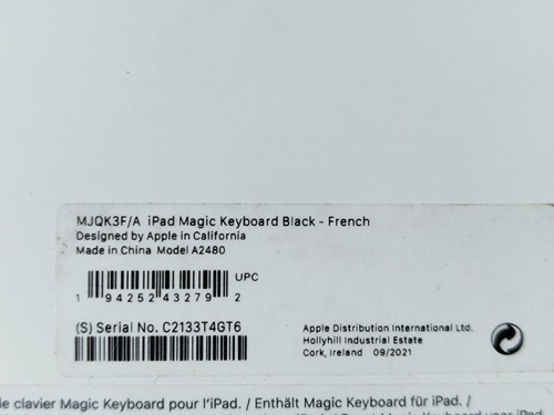 Apple Magic Keyboard pour iPad Pro 12,9" 5. Gen., Noir - Français_1,1_6 - Photo 5/12
