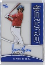 2015 Leaf Trinity Pure Auto Blue 22/25 Javy Guerra Javier Guerra #P-JG1 Auto 2t7