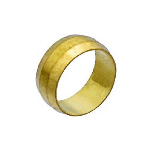 25 Brass Compression Fitting Sleeves 1/4"