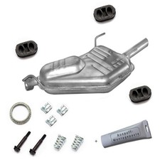 Endschalldämpfer Opel Vectra B 1.6i-2.2i 16V Auspuff mit e + Montagezubehör
