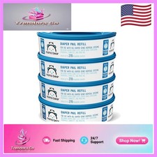 Odor-Trapping Diaper Pail Refills   4 Packs of 270 Count, Ideal for Genie Pails