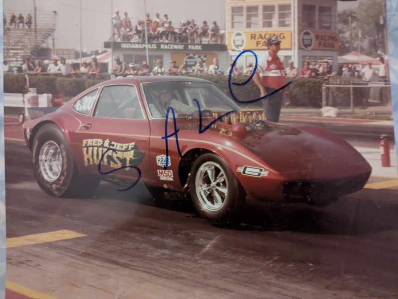 Fred and Jeff Hurst Opel pic NHRA  8X10 Drag Racingg
