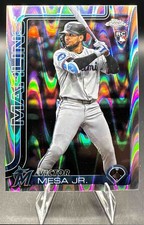 2025 Topps Chrome Update Victor Mesa Jr. #USC4 RayWave Refractor RC Marlins