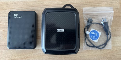 WD My Passport 2TB tragbare externe Festplatte - mit Hardcase
