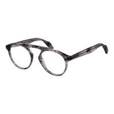 Yohji Yamamoto YO-1035540 Men Gray Optical Frame Plastic Aviator Spotted Eyewear