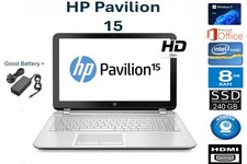 Portátil HP Pavilion 15 240GB SSD 8GB RAM 15.6″ WebCam WiFi HDMI WIN 11 + Oficina