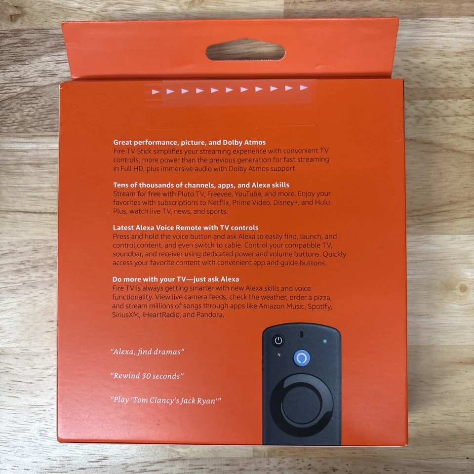 Amazon Fire TV Stick with Alexa Voice Remote with TV Control Buttons New 3rd Gen - Image 2 of 2