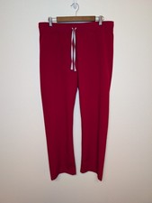 Figs Technical Collection Womens Scrub Pants Size L Large Red