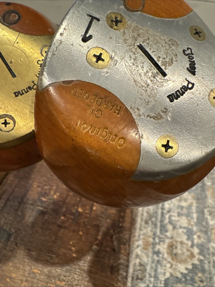Toney Penna Original Blonde Persimmon Oil Hardened Driver Fairway 1 3 4 Wood Set - Image 2 of 4