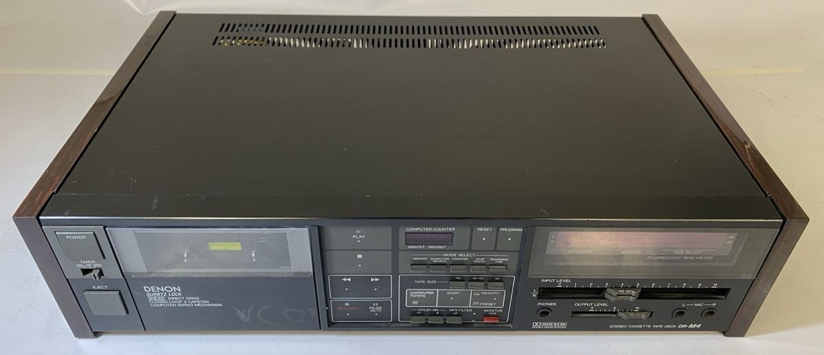 Vintage Denon DR-M4 DRM4 3-Head Cassette Deck Tape Player - FOR