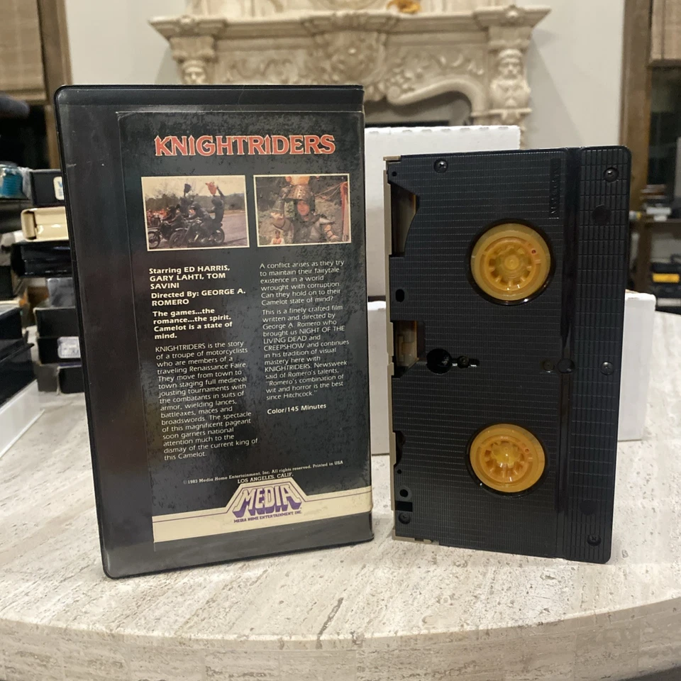 Knightriders (VHS) MEDIA White Stripe George Romero, Tom Savini, Ed Harris 1983 - Image 3 of 4