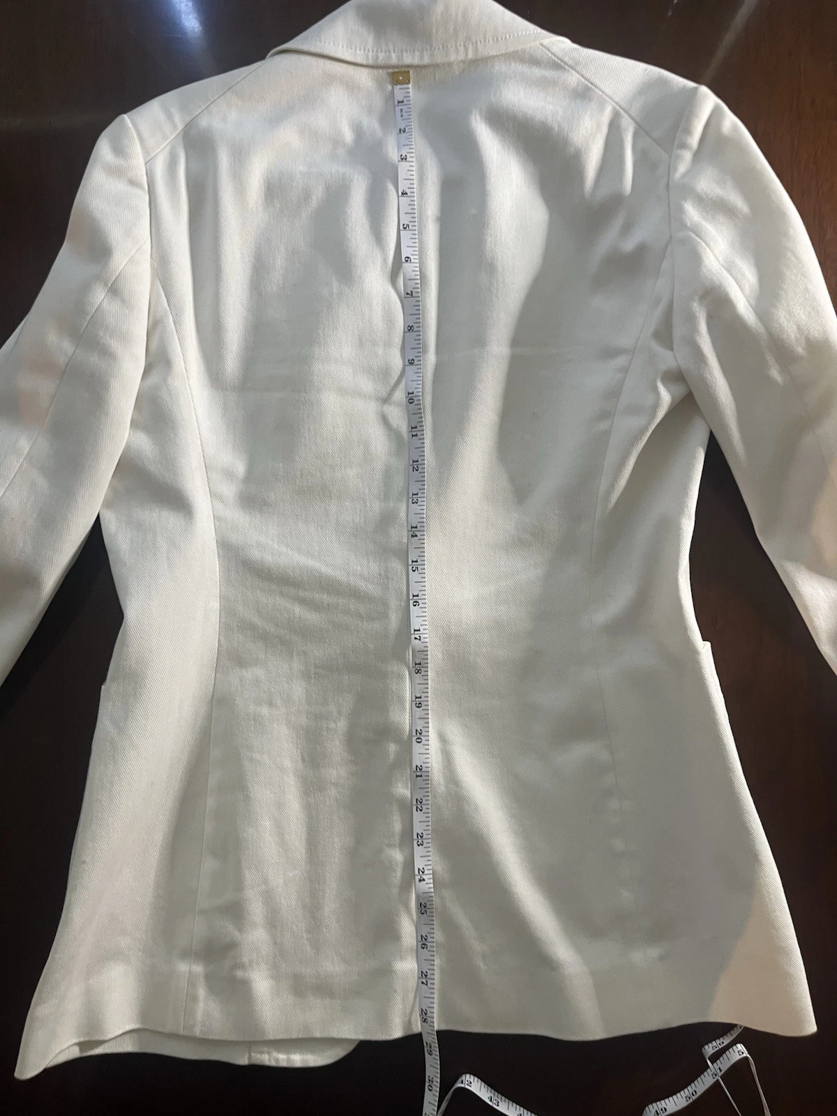 OFF WHITE Salvatore Ferragamo Vestito Giacca Donna 48 Off White Un Bottone Vestito Giacca