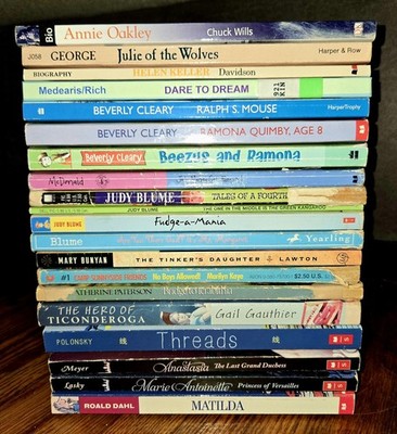 4th 5th Grade 20 Chapter Books Teacher Classroom Library Set Homeschool FB585