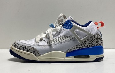 Nike Air Jordan Spizike White Blue Orange Brooklyn Men's Sneakers Size 7.5