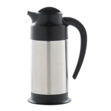 Service Ideas SSN70 SteelVac Carafe, 0.7 L, Stainless with Black Base