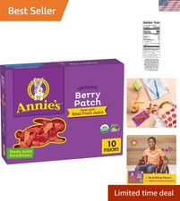 Annie's Organic Berry Bunny Snacks - Gluten Free, 10 Pouches, 7 oz Delight