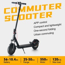 Foldable 10inch 25MPH E-Scooter, 10.4Ah - Ideal Gift for Adult Birthday Xmas
