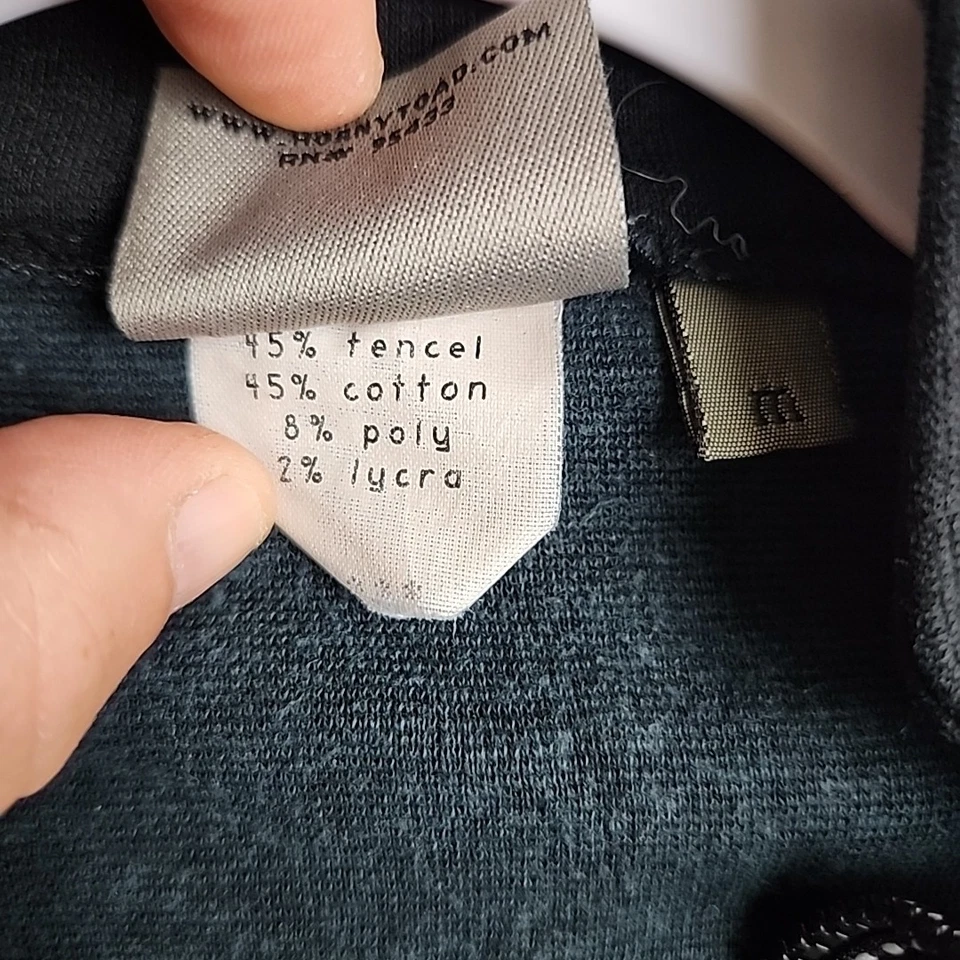 Horny 蟾蜍套衫女式中号黑色轻便高性能拉链健身房毛衣  — 第 3/4 张图片