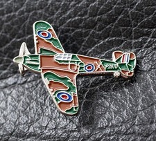 WW2 Hurricane Plane  Enamel Pin Badge Battle of Britain 1940