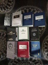 MENS DESIGNER PERFUME/COLOGNE SAMPLE VIALS LOT OF 10