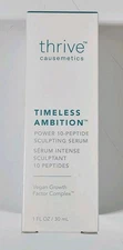 Thrive Causemetics Timeless Ambition Power 10-Peptide Sculpting Serum 1 oz NIB