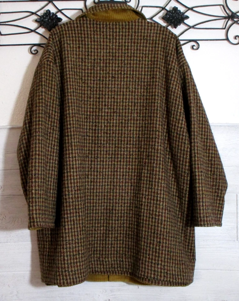 Casaco masculino vintage pendleton reversível tamanho XL manga longa mistura de lã multicolorido - Imagem 2 de 4