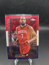 2025-26 Topps Chrome - Kevin Durant #155 Red White & Blue Refractor