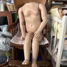 RARE FB245S Life-sized Seeley Composition Toddler Antique Repro Doll Body