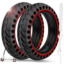 2PCS 8.5x2 inches Solid Tires for Electric Scooter, 8 1/2 x2 Tire for Red