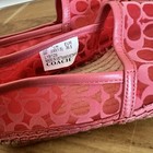 NEW Coach Cleo G4819 Signature Espadrilles Pink Orchid Women Size 6 Mesh Leather — photo 8