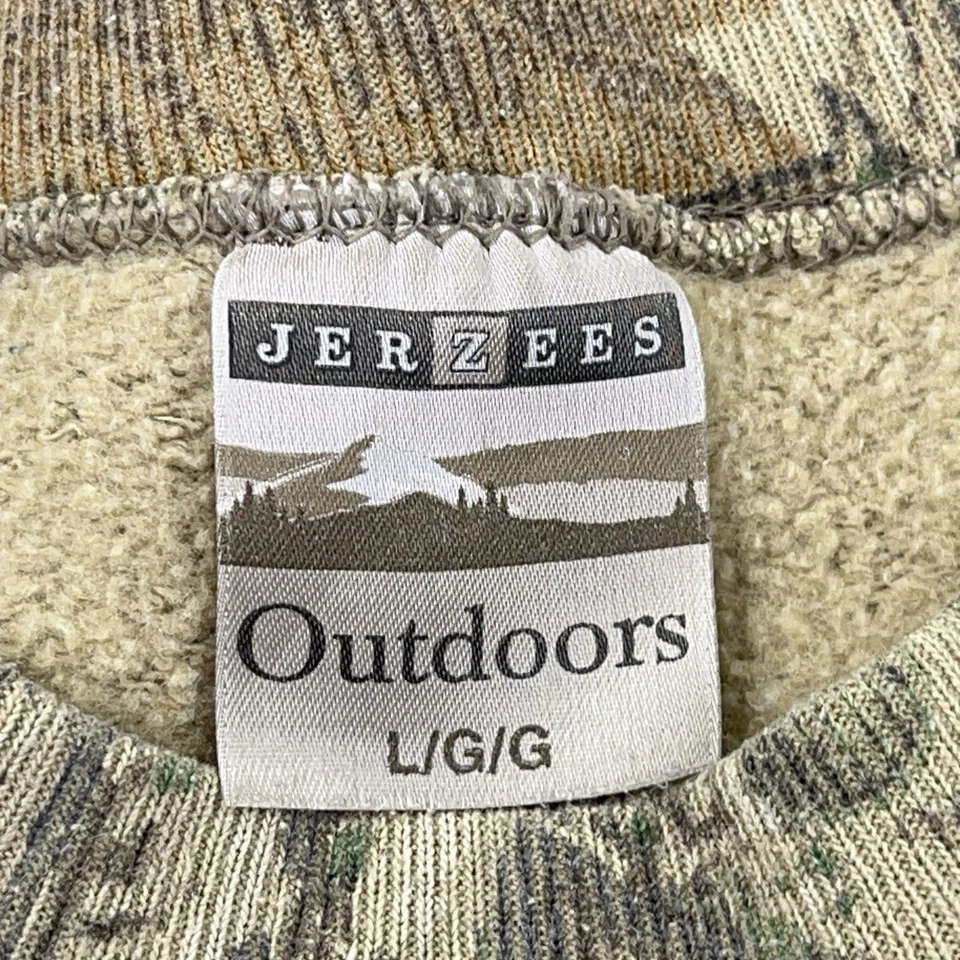 Sudadera De Colección Jerzees Realtree Camuflada Hombres Grande Cuello Redondo Suéter Años 90 Y2K EE. UU. Foto 3 de 4