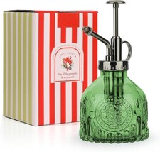 T4U Glass Plant Mister 200ml, Vintage Green Spray Bottle for Indoor Plants