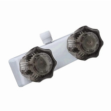 RV Shower Faucet, Faucet Replacement 4In Valve Diverter with Dual Smoked Knob fo