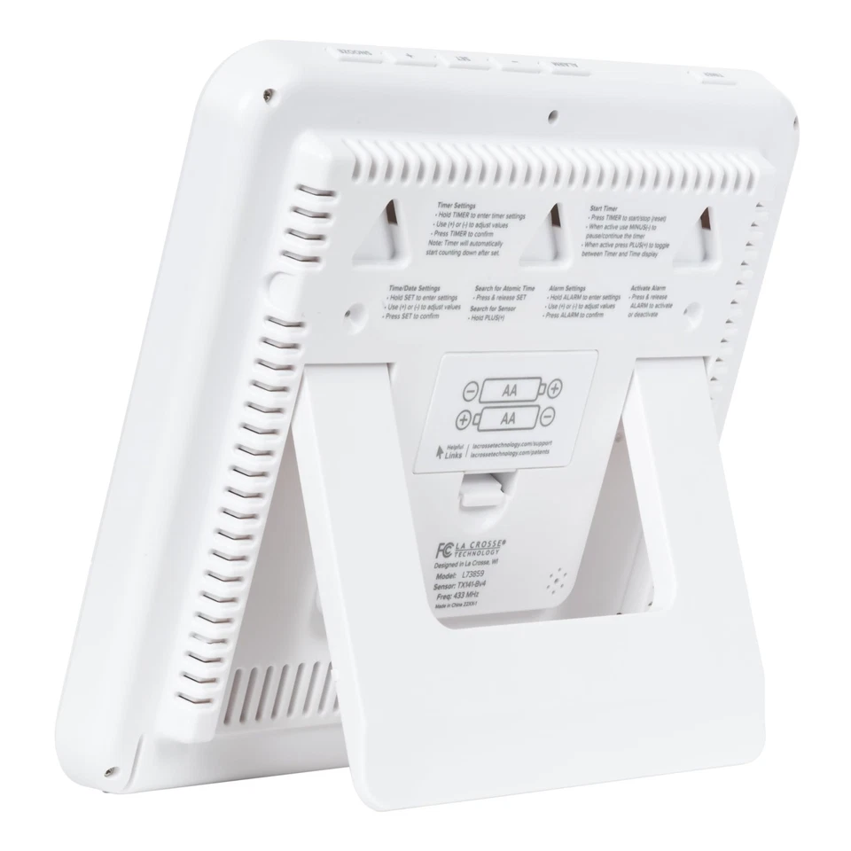L73859 Two-Tone Atomic Digital Clock with Temperature - Image 3 of 4