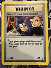 Pokemon Cards: Team Rocket 1st Edition Rare Holo: Here Comes Team Rocket! 15/82