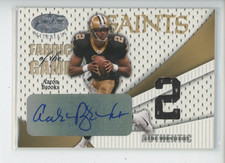 AARON BROOKS AUTO PATCH /2 2004 LEAF CERTIFIED MATERIALS FOTG JERSEY # 1/1