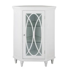 Teamson Home Florence Freestanding Corner Floor Cabinet