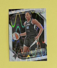 Lot/ 2 2025 Panini Prizm Kiah Stokes White Seismic #58 & Base#58 Las Vegas Aces