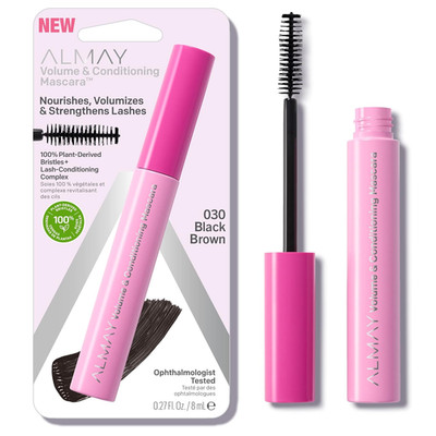 Volume & Conditioning Mascara, Hydrating All Day Wear, 30 Black Brown, 0.27 Fl O