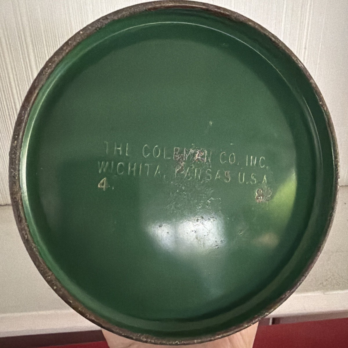 Coleman 200A Green Single Mantle Lantern 4/82 With carrying case