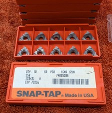 Pack Of 10 Snap-tapseco 16nr 12un 73256 P30 Carbide Laydown Threading Inserts