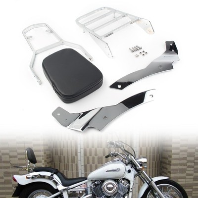 Rückenlehnen Sissy Bar Gepäckträger für Yamaha VStar DS 400 650 Custom drag star
