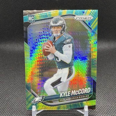 2025 Panini Prizm Kyle McCord Hyper Green Yellow Prizm JERSEY NUMBER #/200 RC 
