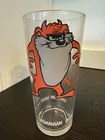 Vintage 1973 Tasmanian Devil Looney Tunes Federal Glass W/ Black Letters Pepsi