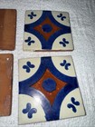 Mexican Pattern Glazed Red Clay Tiles Set Of 6 4x4 — photo 5