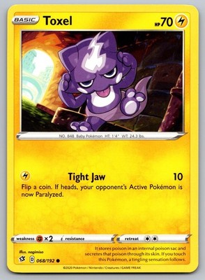 Toxel~ Baby Pokemon~ Cute Pokemon Cards ~ Electric-Type Pokemon