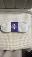 Yacht Smith Men's White Cotton No-Show Socks Size 10-13 3 Pair Pack