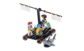 LEGO 6257 Castaway&rsquo;s Raft 1989 Pirates Set Complete w/ Minifigs & Instructions