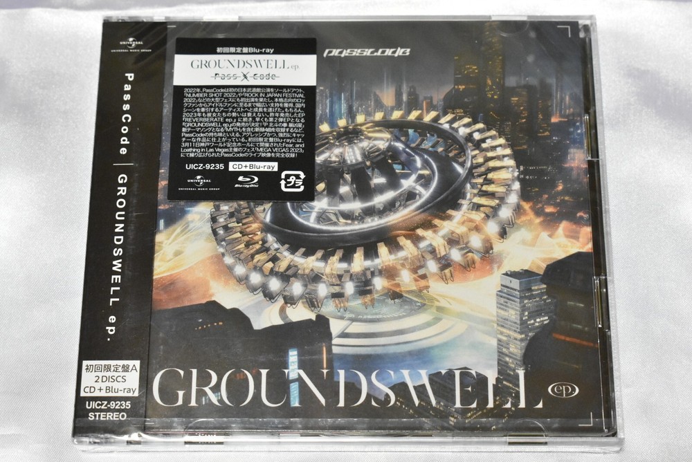 PassCode-GROUNDSWELL-CD BLU-RAY FIRST PRESS Ltd/Ed Japan