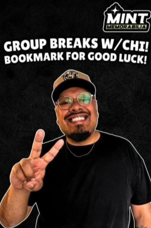 GROUP BREAKS W/CHI! BOOKMARK FOR GOOD LUCK!